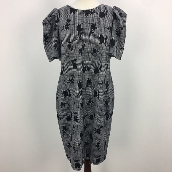 calvin klein black floral dress